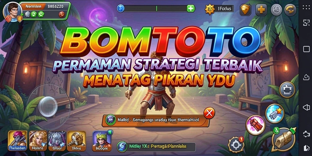 Screenshot gameplay BOMTOTO dengan aksi strategi yang menarik.