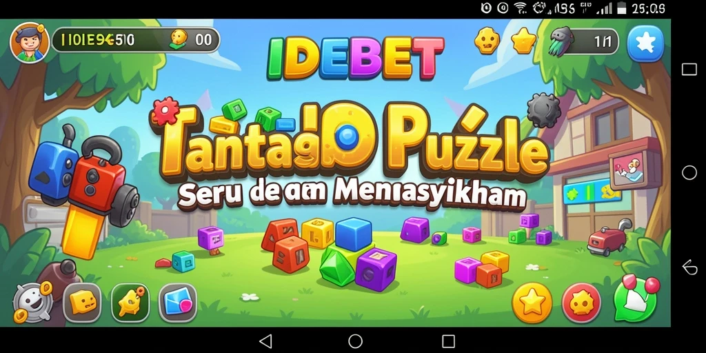 Screenshot gameplay IDEBET menampilkan tantangan Puzzle yang seru.
