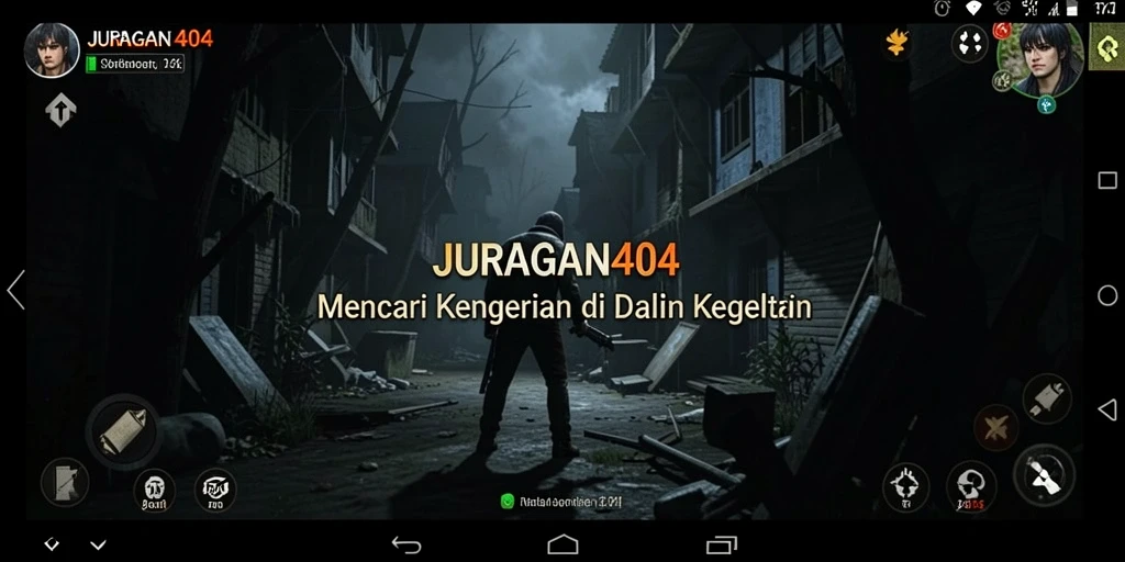 Tangkapan layar aksi mendebarkan dalam JURAGAN404 yang menghadirkan suasana horor.