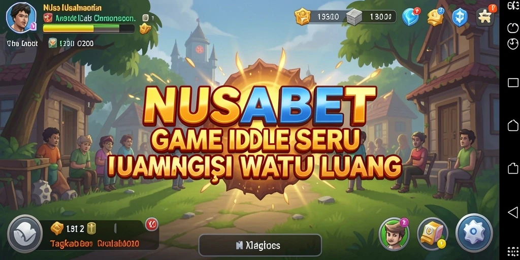 Tampilan gameplay NUSABET dengan elemen Idle yang menarik.