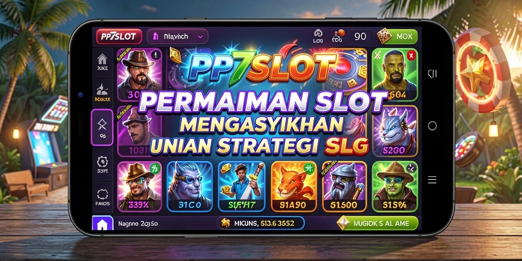 Tangkapan layar utama PP7SLOT menampilkan gameplay slot yang dinamis dan menarik.