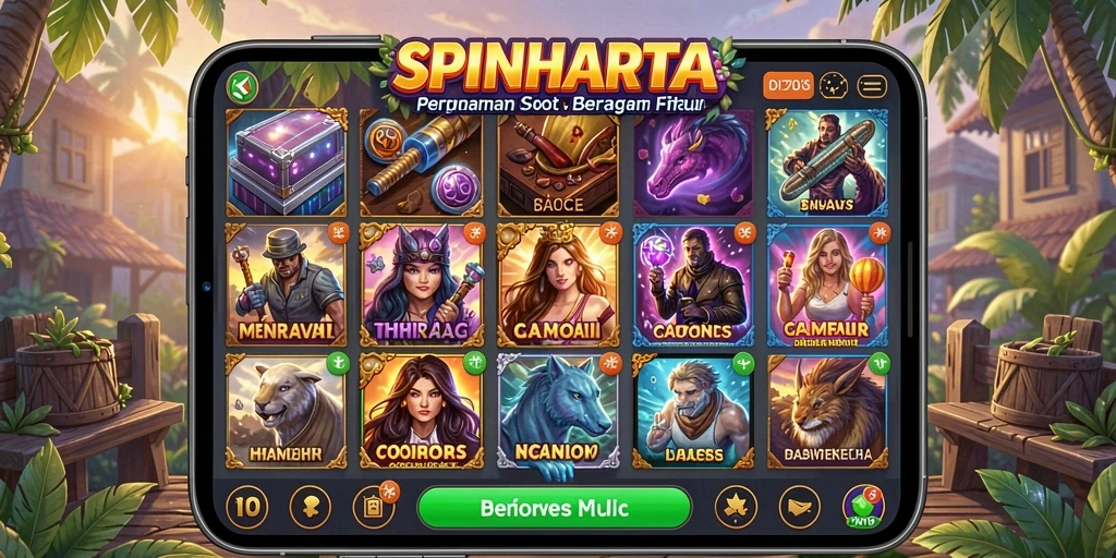Gameplay menarik di SPINHARTA dengan grafis dan fitur slot yang hebat.
